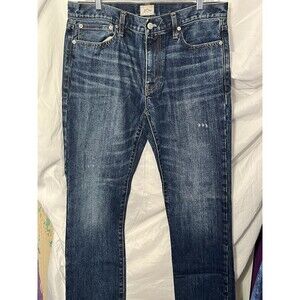 J. Crew Men's Jeans Size 34 x32 Style 770 Dark Wash Distressed See Description